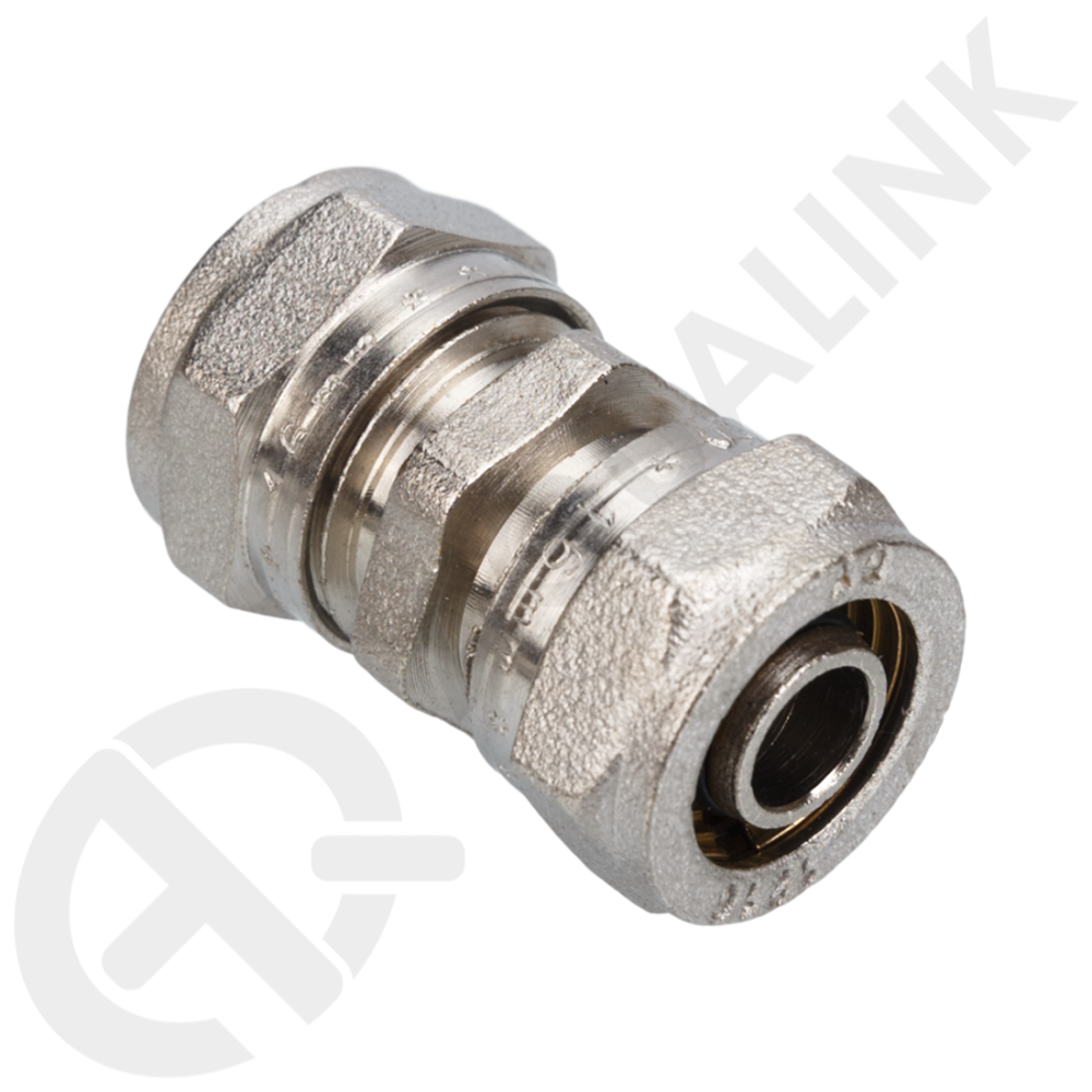 картинка Переходник, цанга-цанга Дн20х20 (AQUALINK) 00165 от магазина Компания+