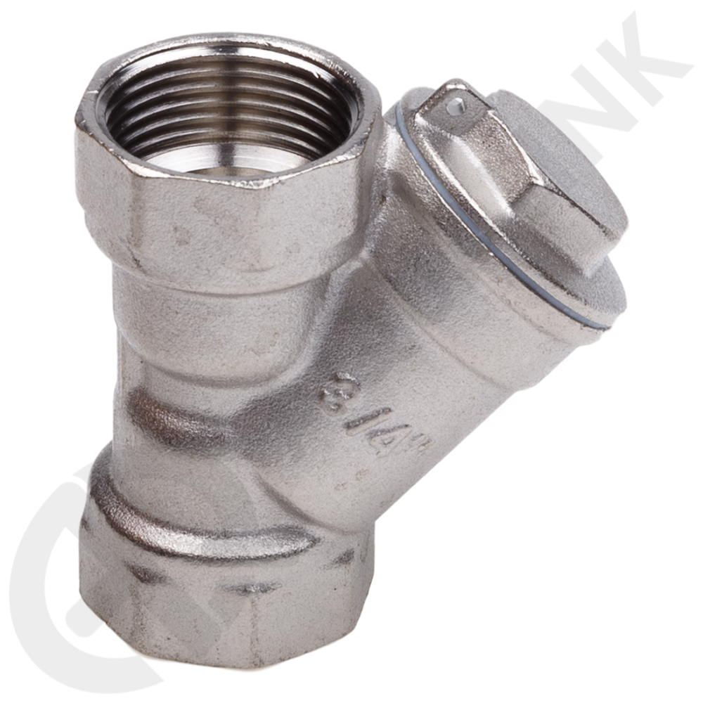 картинка Косой фильтр FF 3/4" V гайка-гайка (AQUALINK) 01325 от магазина Компания+